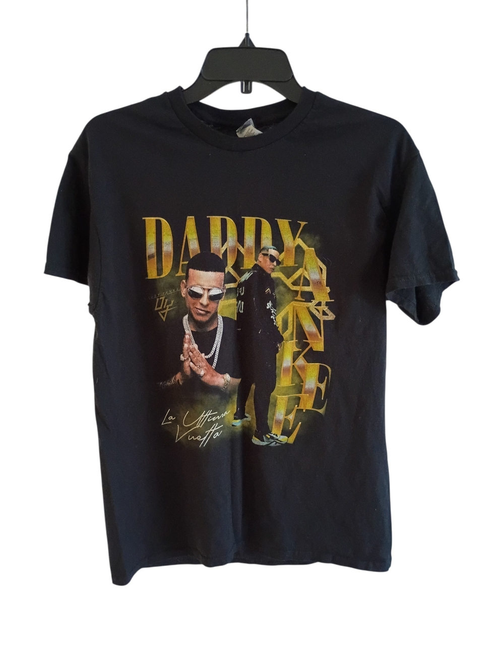 Daddy Yankee Shirt Men's M Black 2022 La Ultima Vuelta Gildan Heavy Cotton Tag